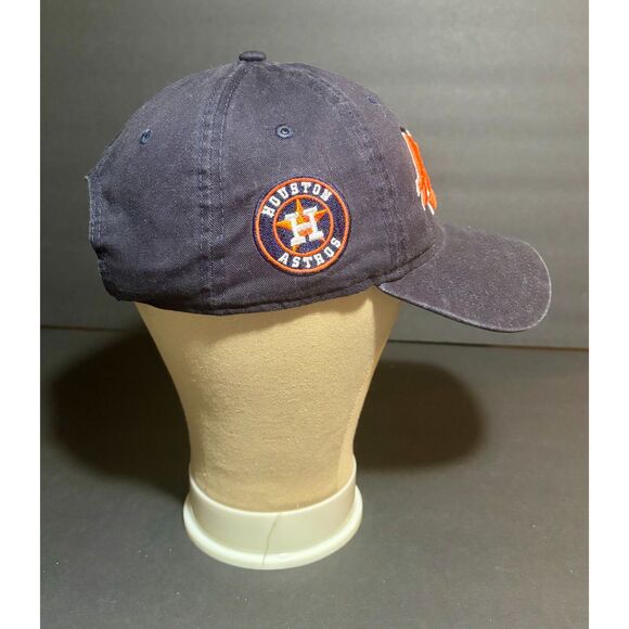 New Era Houston Astros Navy 9TWENTY Adjustable Strapback Hat – MLB Side Script - Picture 5 of 8